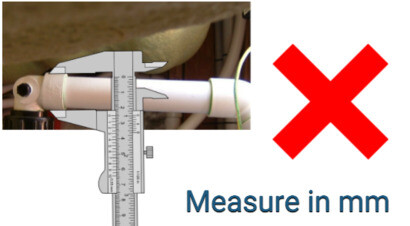 dont mistake the fitting for pipe OD
