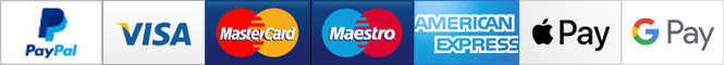 Paypal, Visa, Mastercard, Maestro, Visa Electron & Delta